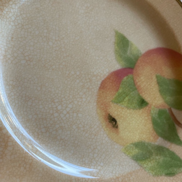 SET OF 2 PTS INTERNATIONAL INTERIORS NEWBURY GENUINE STONEWARE SALAD PLATES - Picture 4 of 8